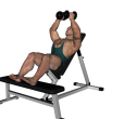 Flye - Incline Dumbbell Feet Up